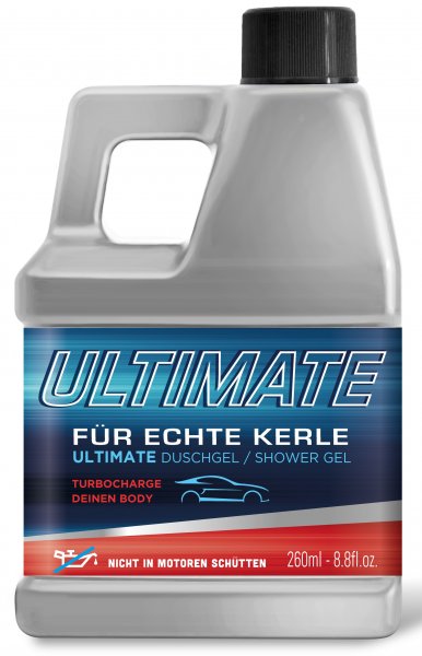 Duschgel im &Ouml;lkanister &quot;F&uuml;r echte Kerle&quot;, Design grau