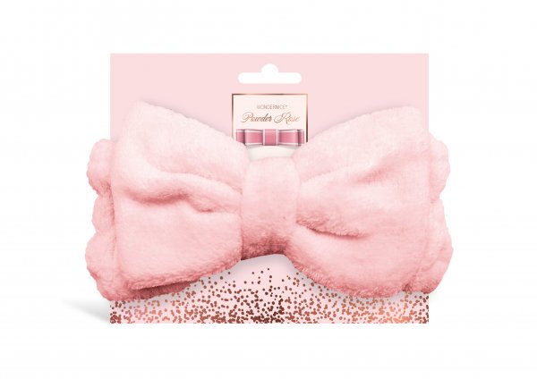 Fluffy Haarband mit Schleife rosefarben