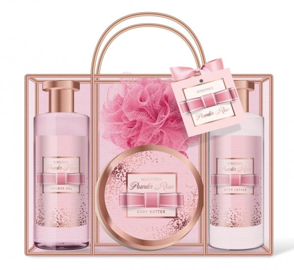 Wellnessset &quot;Powder Rose&quot; 4-tlg. in Tasche