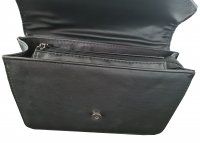 Handtasche &quot;ROCK IT&quot; mit Ketten Applikation und Ketten Schulteriemen, schwarz