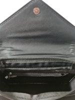 Handtasche &quot;ROCK IT&quot; mit Ketten Applikation und Ketten Schulteriemen, schwarz