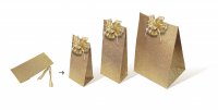 Glitter Gold Geschenktasche L
