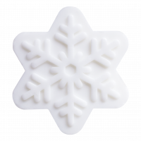 35g Schneeflockenseife silberfarben im bedruckten...